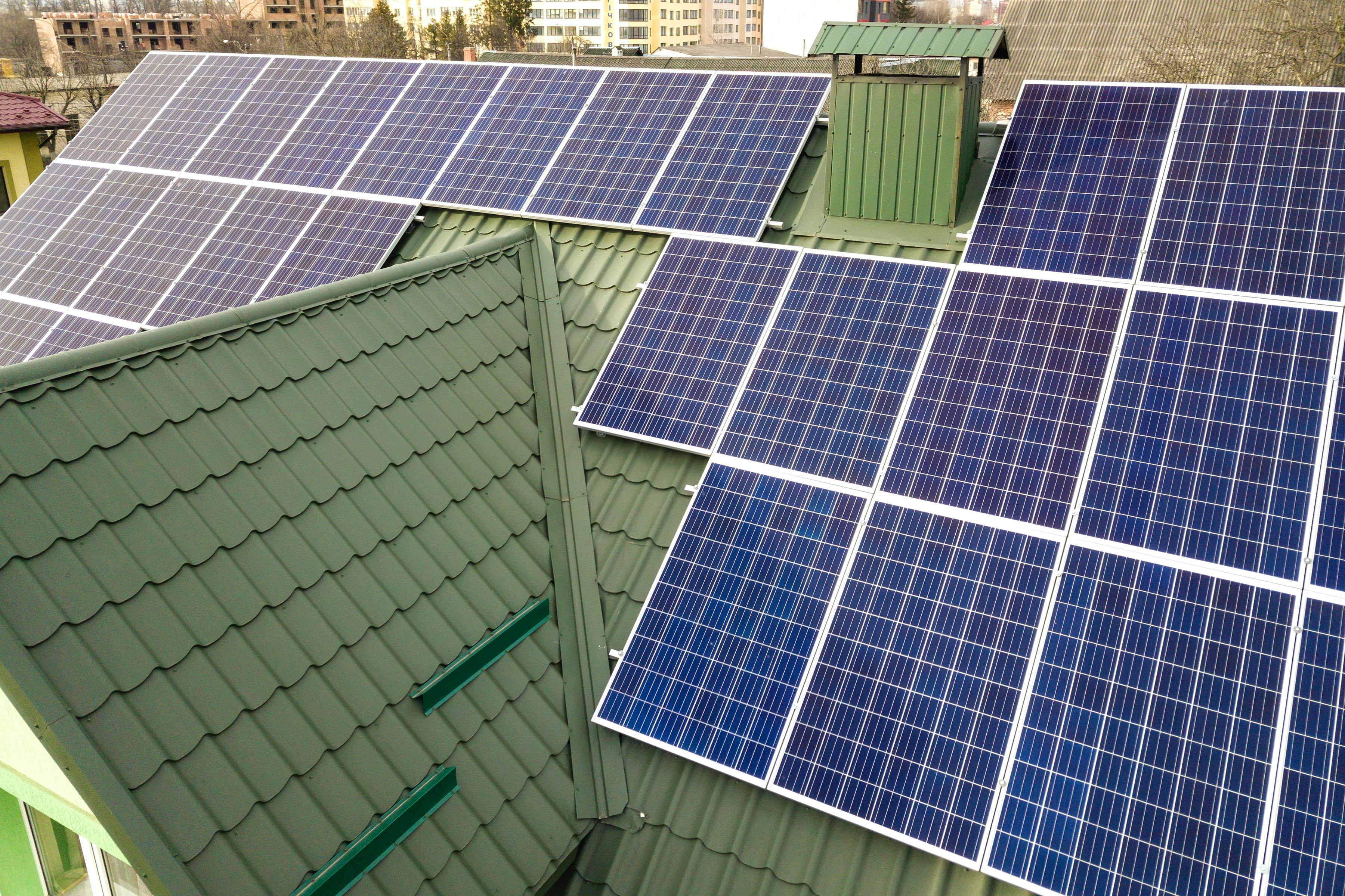 Photovoltaikanlage auf einem Einfamilienhaus in Sachsen-Anhalt