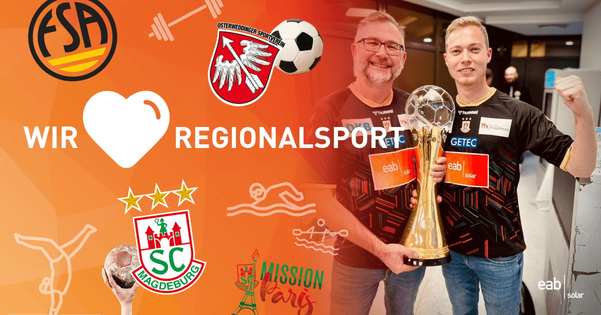 eab solar engagiert sich in verschiedenen Bereichen des Sports und der Gesellschaft. Hier sehen Sie einige unserer Projekte beim SCM